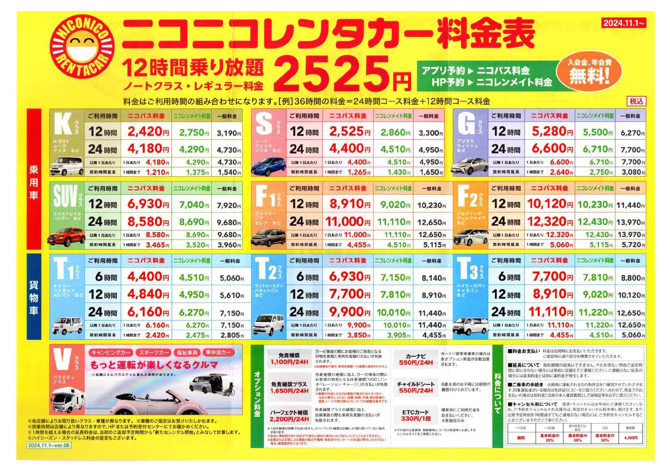 ニコニコレンタカー | RVパーク 京都北